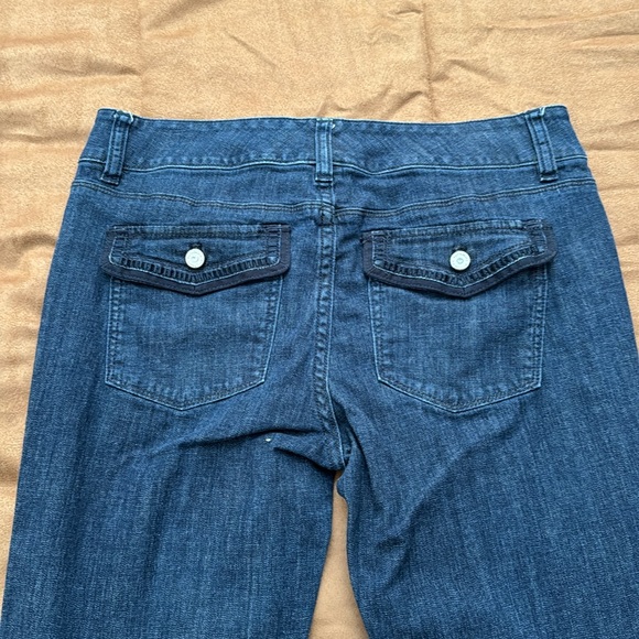 Trouser Leg Dress Jeans. Dark wash - Picture 4 of 5